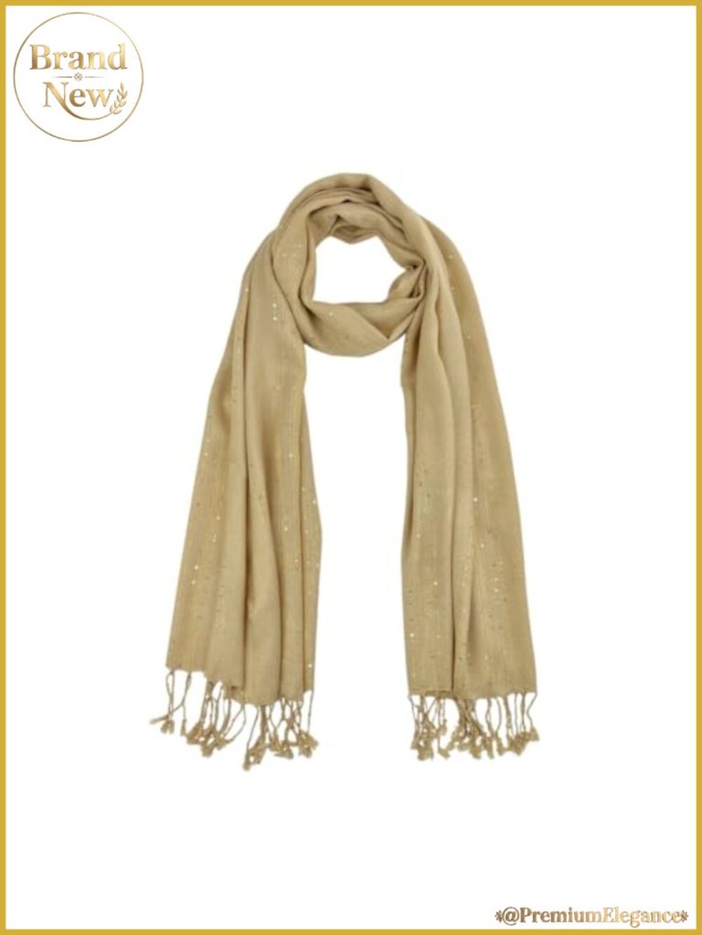 Handmade Shimmer Thread Scarf Lightweight Wrap for Women
